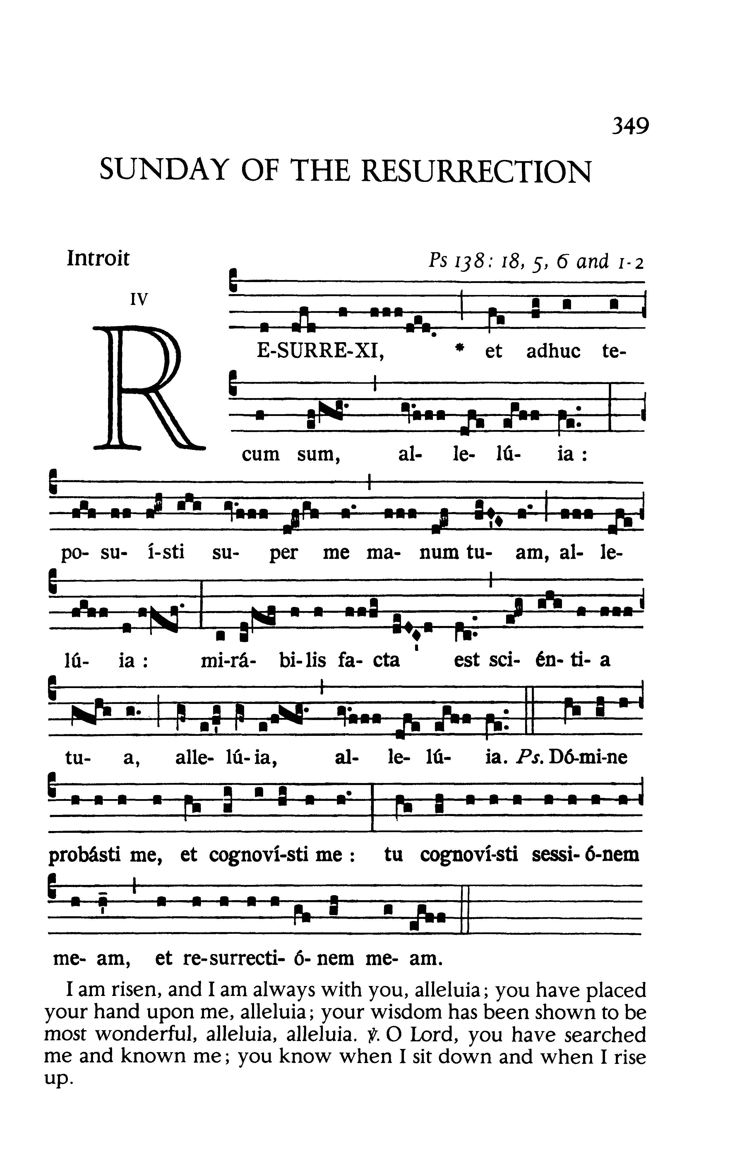Resurrexi, Gregorian Missal, 1990